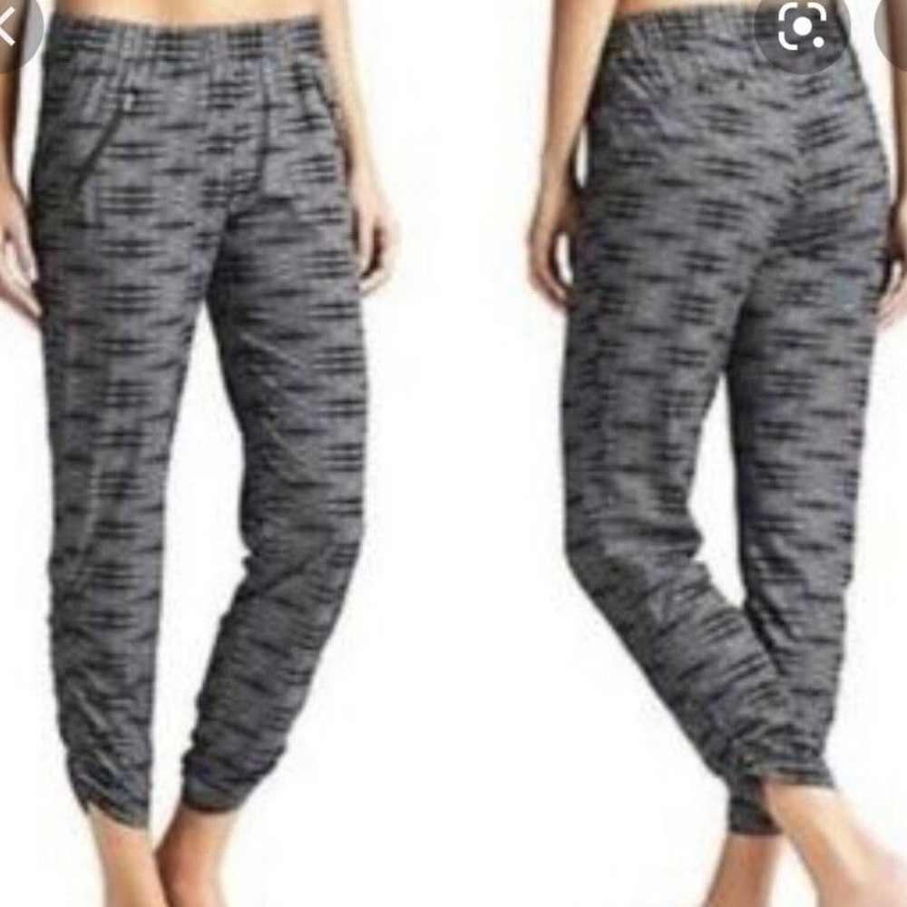 Athleta Ariel Aspire Zip Pocket Joggers Ruched Side Pull On Elastic Waist Size 2